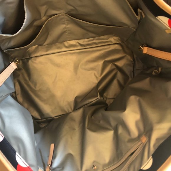 Kate Spade Leather Diaper Bag Tote Polka Dot - Picture 5 of 5